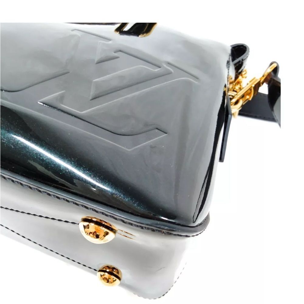Louis Vuitton LV Handbag M54626 Miroir Black Patent LV Canvas Top Handle Tote - Picture 6 of 16